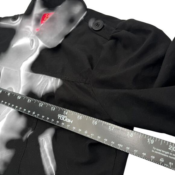 PARIS BLUES OUTERWEAR Women's Small Black Lightweight Crop‎ Short Jacket Top - Picture 7 of 9